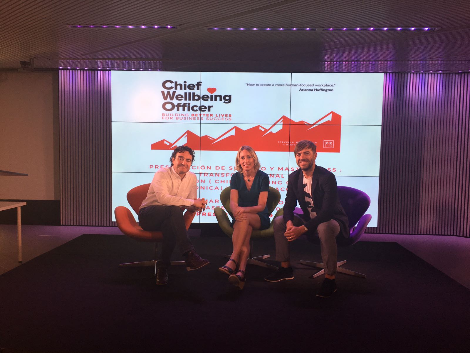 Steven MacGregor y Rory Simpson presentan Chief Wellbeing Officer en Barcelona
